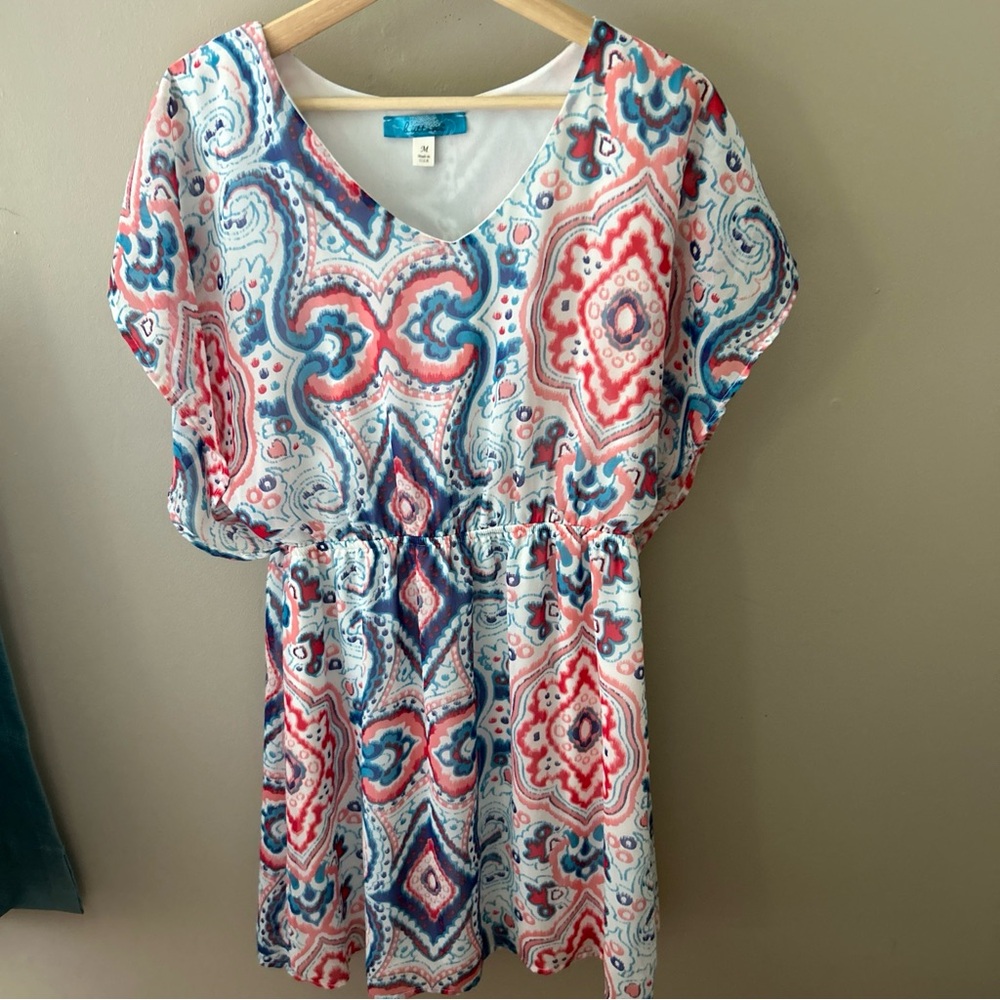 Multicolor Lightweight Paisley Flowy Dress